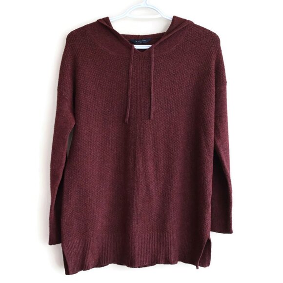 Burgundy Hoodie - Denver Hayes - Size M - Tunic Sweater - Picture 1 of 11